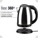 Chaleira Elétrica Fervedor Inox 2L Base 360º 110v