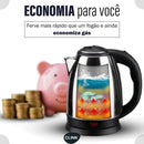 Chaleira Elétrica Fervedor Inox 2L Base 360º 110v